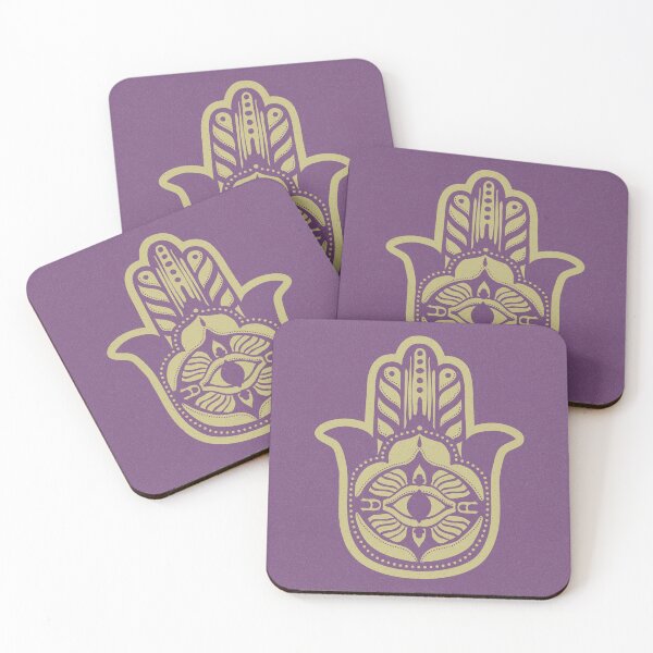 Item preview, Hamsa Lava - Plum + Gold designed and sold by Irene Estelle.