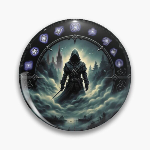 Item preview, Mystical Thief in shadows, fog rogue gothic style designed and sold by SkyEditor.
