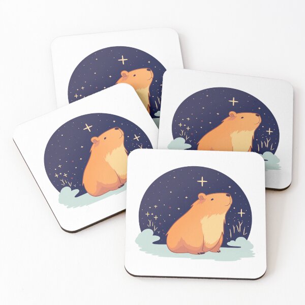 Item preview, Capybara starry night designed and sold by Monsweetpea.