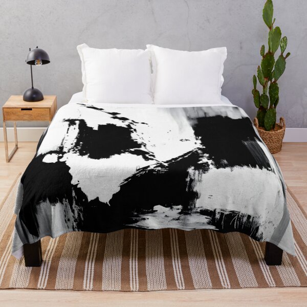 Item preview, Abstract black and white painted on background designed and sold by Jayjaynaenae.