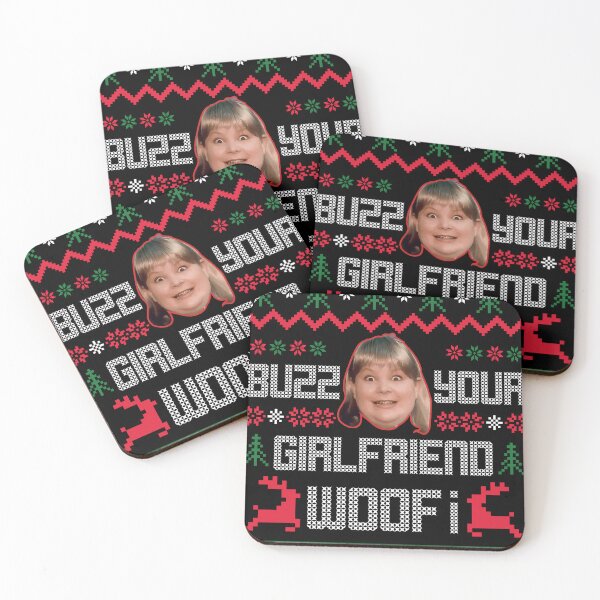 Item preview, Buzz Your Girlfriend Woof Ugly Christmas Sweater designed and sold by Art Wear.