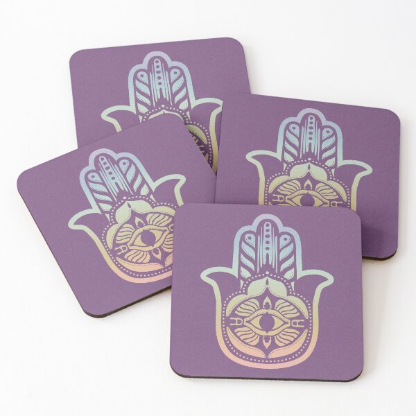 Item preview, Hamsa Lava - Plum + Rainbow Sorbet designed and sold by Irene Estelle.