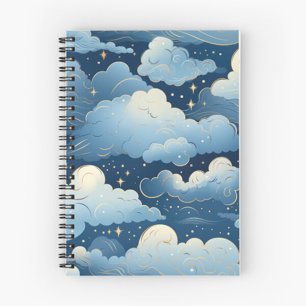 Item preview, Nursery art clouds with golden edges - childrens pattern designed and sold by Daydreamsatdawn.