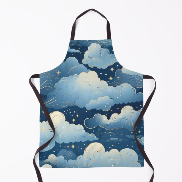 Item preview, Nursery art clouds with golden edges - childrens pattern designed and sold by Daydreamsatdawn.