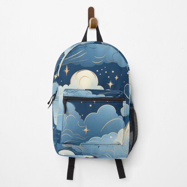 Item preview, Nursery art clouds with golden edges - childrens pattern designed and sold by Daydreamsatdawn.