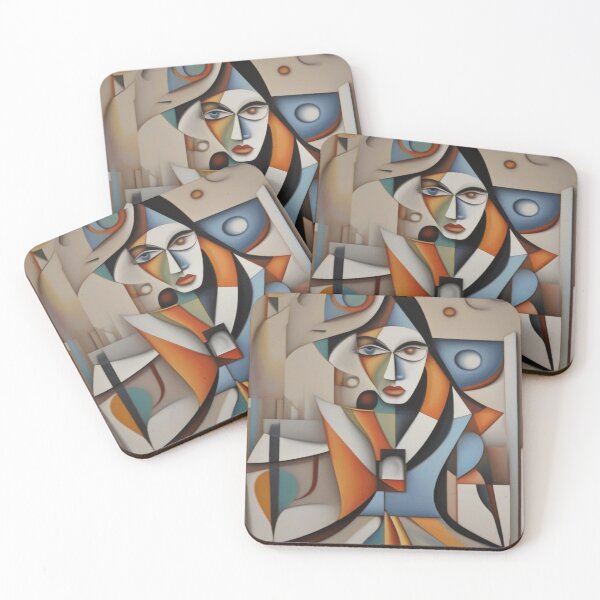 Item preview, The Cubist Enigma,Dive into the depths Abstract. designed and sold by SuraSu.