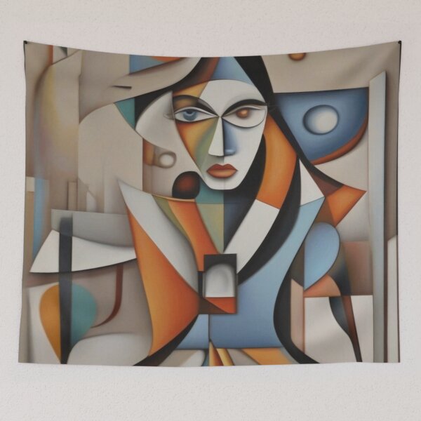 Item preview, The Cubist Enigma,Dive into the depths Abstract. designed and sold by SuraSu.