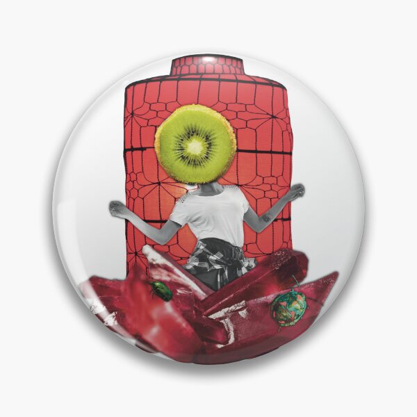 Item preview, Red Light Green Bug Collage Print designed and sold by Julia Sol.