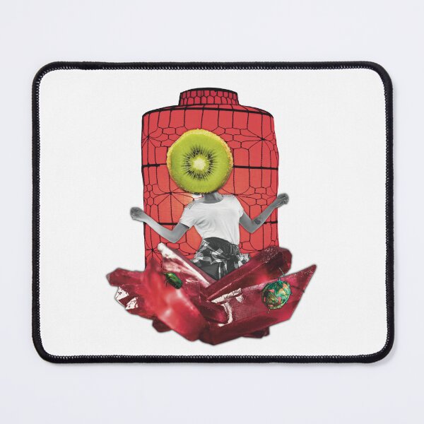 Item preview, Red Light Green Bug Collage Print designed and sold by Julia Sol.