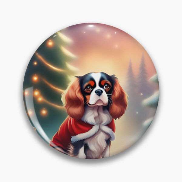 Item preview, Christmas Cavalier King Charles Spaniel  designed and sold by Tmino-design.