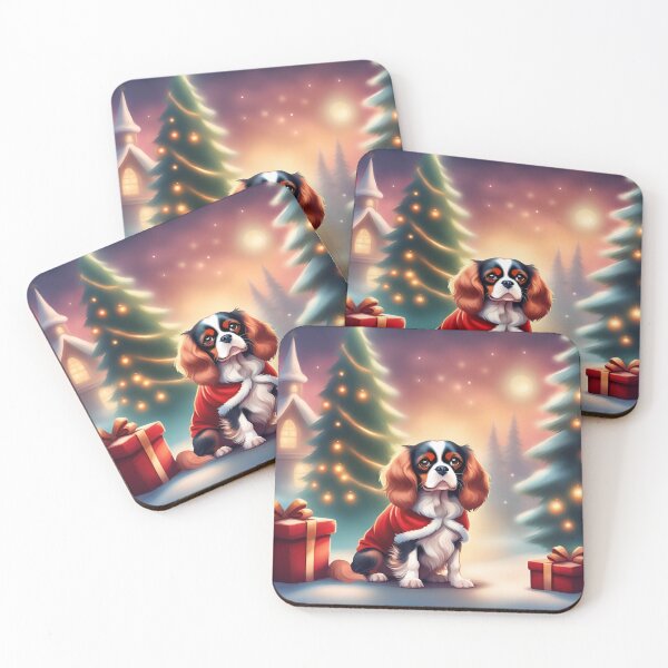 Item preview, Christmas Cavalier King Charles Spaniel  designed and sold by Tmino-design.