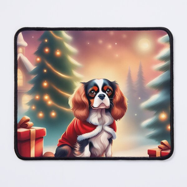 Item preview, Christmas Cavalier King Charles Spaniel  designed and sold by Tmino-design.