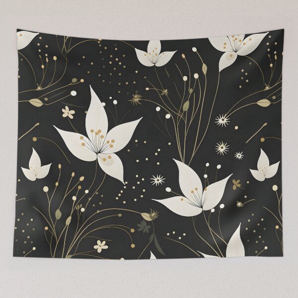Item preview, Flower Pattern abstract art designed and sold by LynZorHome.