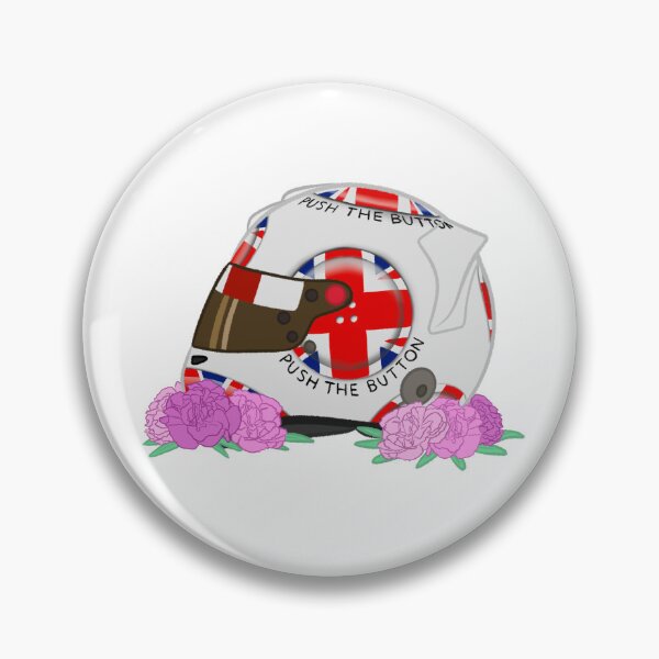 Item preview, Jenson Button 2009 Silverstone Helmet With Flowers designed and sold by OriDraws.