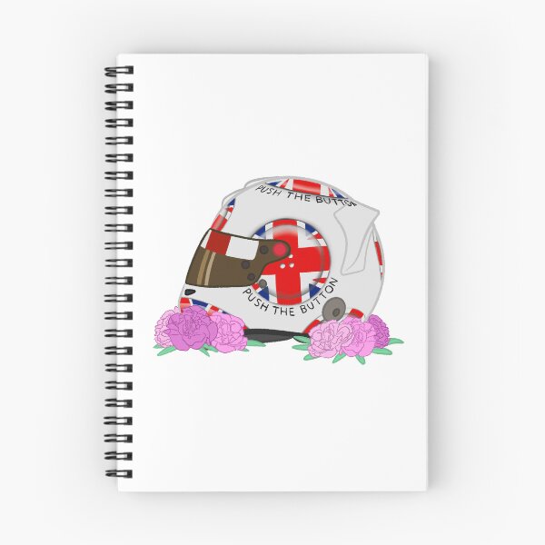 Item preview, Jenson Button 2009 Silverstone Helmet With Flowers designed and sold by OriDraws.