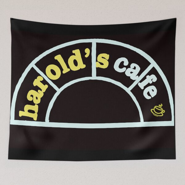 Item preview, Neighbours Harold’s cafe  designed and sold by Destiny5Design5.