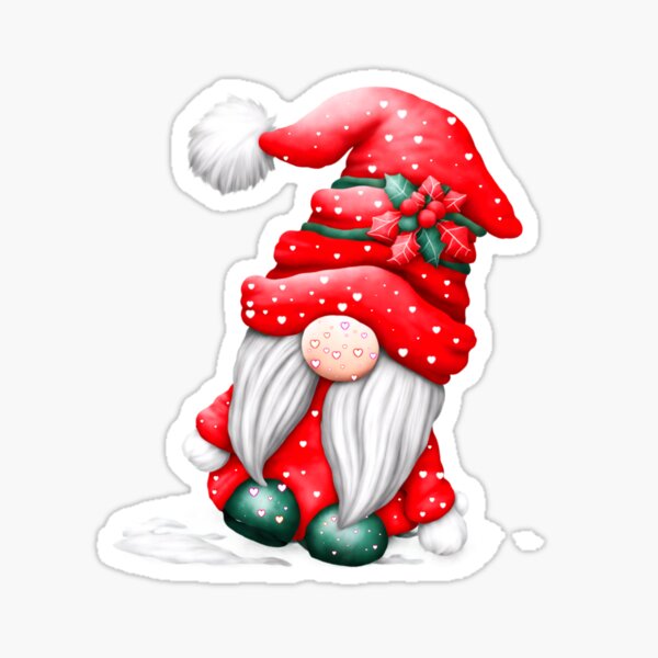Item preview, Cute Red Santa Christmas Gnome designed and sold by ShreecreatE.