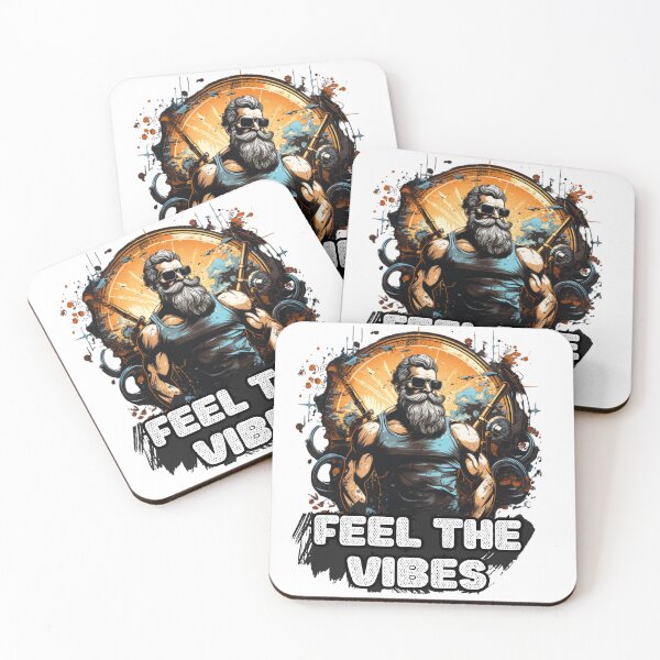Item preview, Feel the VIBES , bearded muscle Man designed and sold by SkyEditor.