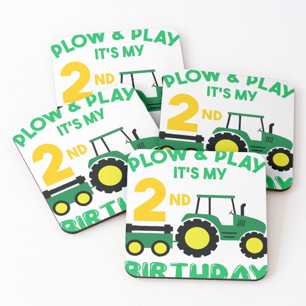Item preview, Plow and Play It's My 2nd Birthday Tractor Shirt, Farm Tractor Birthday Shirt, Little Farmer Tshirt, Toddler Tractor, Birthday Gift Tee designed and sold by dannetteleann.