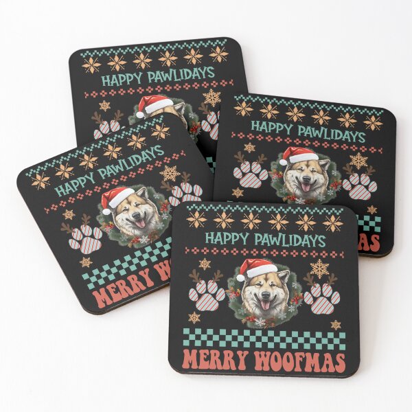 Item preview,  "Akita Happy Pawlidays & Merry Woofmas Ugly Christmas Sweater" designed and sold by Xhevahir.