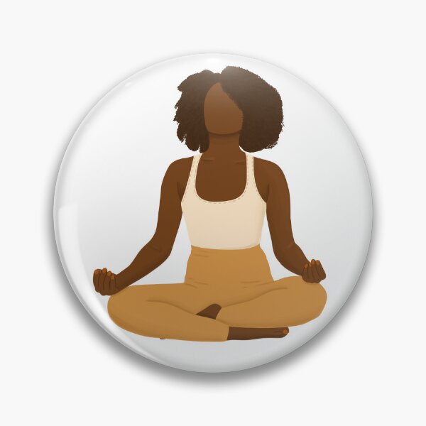 Item preview, meditating woman designed and sold by CreativeElle.