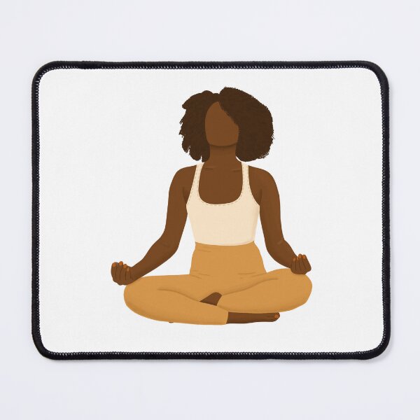 Item preview, meditating woman designed and sold by CreativeElle.