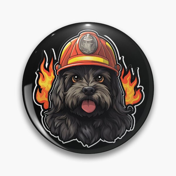 Item preview, Firefighter Chien de Brie Puppy designed and sold by CUTEDOGGIEZ.