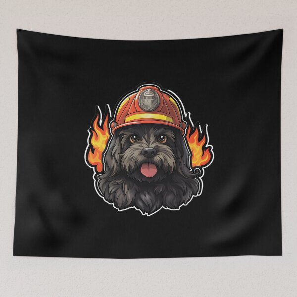 Item preview, Firefighter Chien de Brie Puppy designed and sold by CUTEDOGGIEZ.