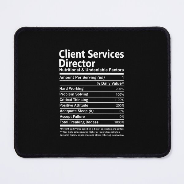 Item preview, Client Services Director - Nutritional And Undeniable Factors designed and sold by analisanta.