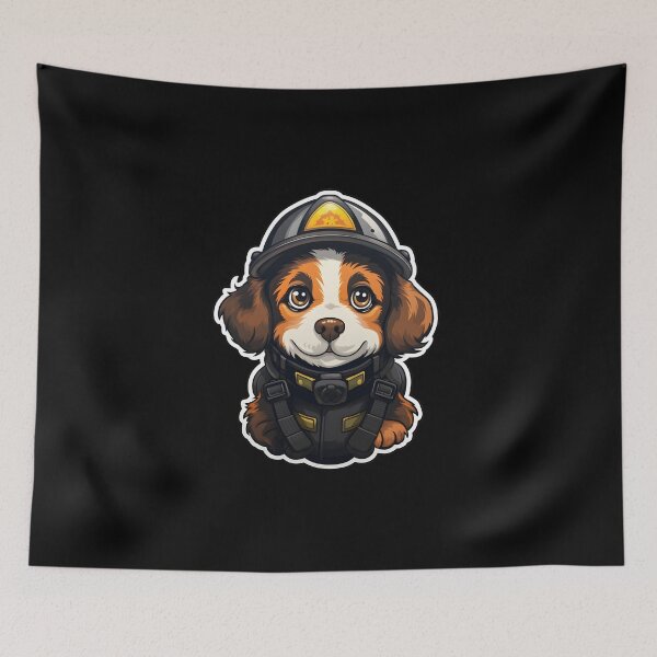 Item preview, Firefighter Brittany designed and sold by CUTEDOGGIEZ.
