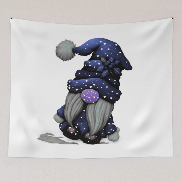 Item preview, Cute Blue Santa Christmas Gnome designed and sold by ShreecreatE.