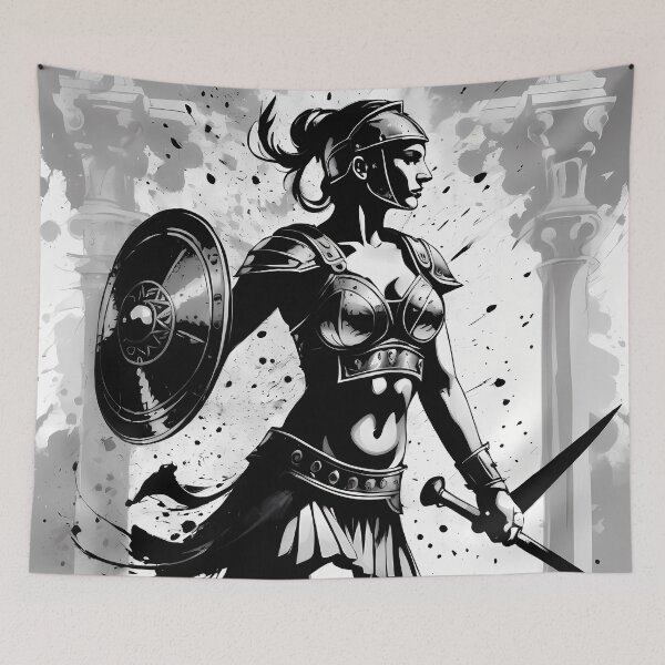 Item preview, Conquer Your Wall: Roman Gladiator in Digital Art, the Definition of Elegance and Strength. designed and sold by Artedig.