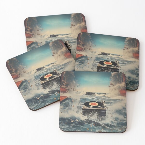 Item preview, The Sound of the Sea and the Turntable designed and sold by hola-zzoi.