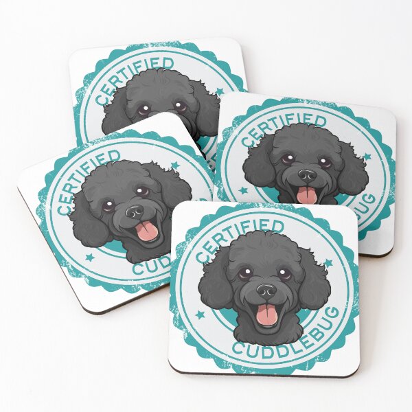 Item preview, Poodle - Black - 'Certified Cuddlebug' designed and sold by wotsthis.