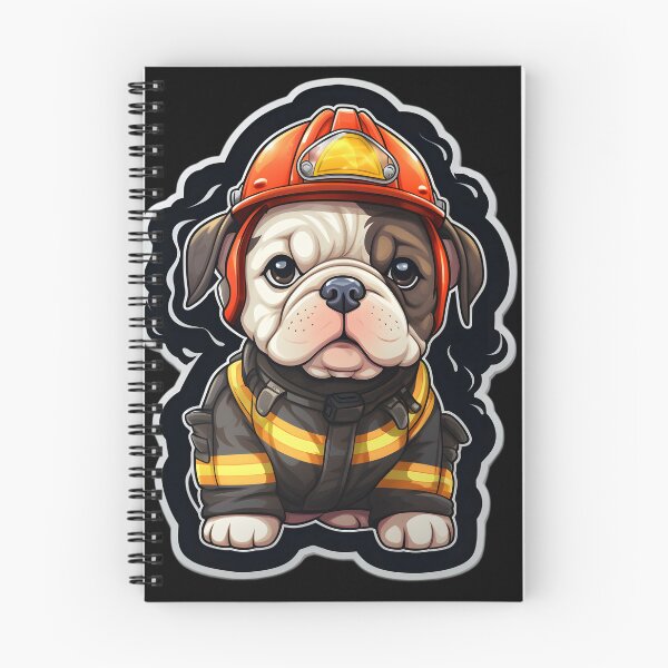Item preview, Firefighter Bulldog designed and sold by CUTEDOGGIEZ.