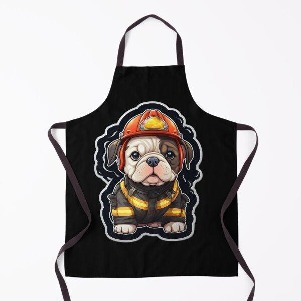 Item preview, Firefighter Bulldog designed and sold by CUTEDOGGIEZ.