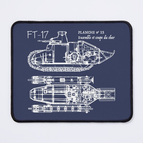 Item preview, FT-17 French Light Tank WW1 Blueprint Diagrams Drawings designed and sold by MilitaryMart.