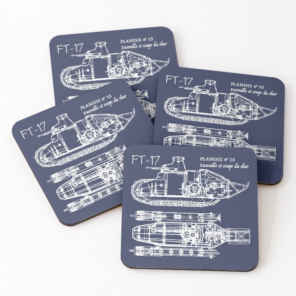 Item preview, FT-17 French Light Tank WW1 Blueprint Diagrams Drawings designed and sold by MilitaryMart.
