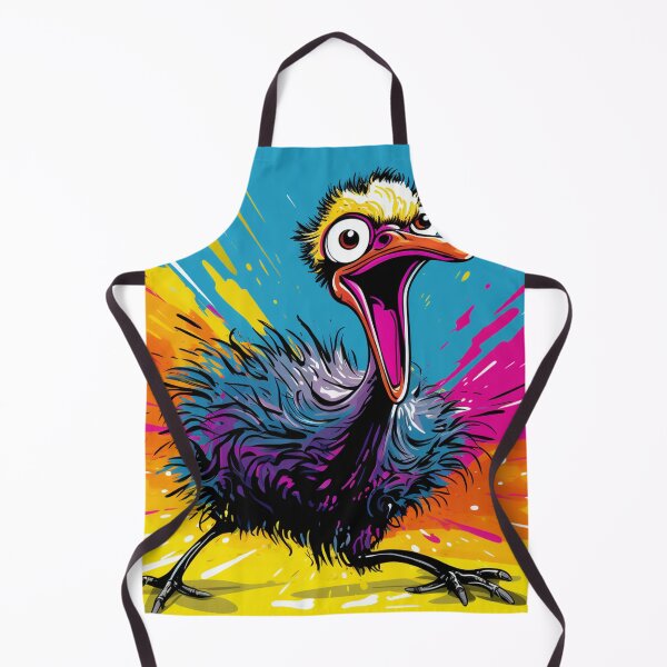 Item preview, Ostrich Cartoon Pop Art 1 designed and sold by AstroRisq.