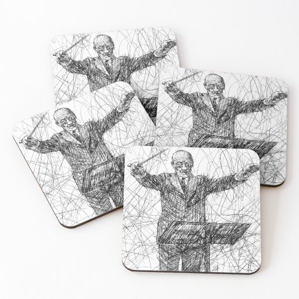 Item preview, HUGO ALFVEN ink portrait designed and sold by lautir.