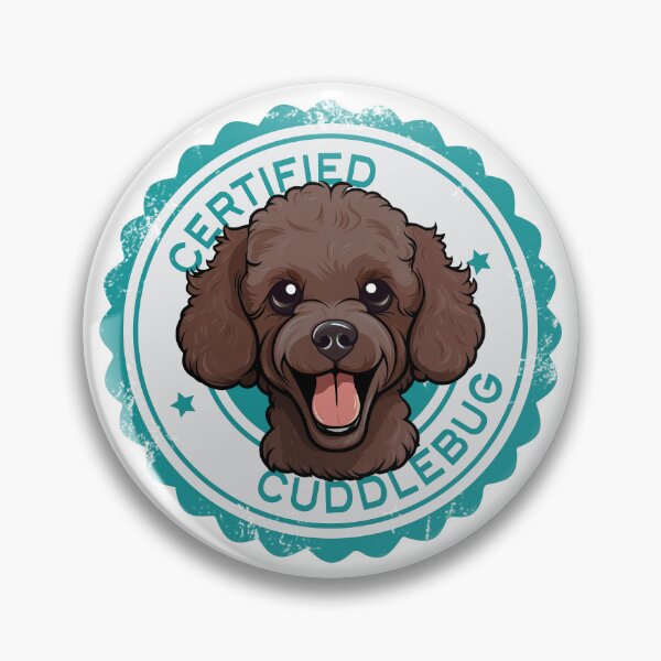 Item preview, Poodle - Brown - 'Certified Cuddlebug' designed and sold by wotsthis.