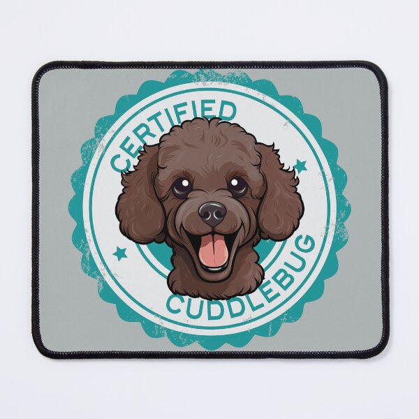 Item preview, Poodle - Brown - 'Certified Cuddlebug' designed and sold by wotsthis.
