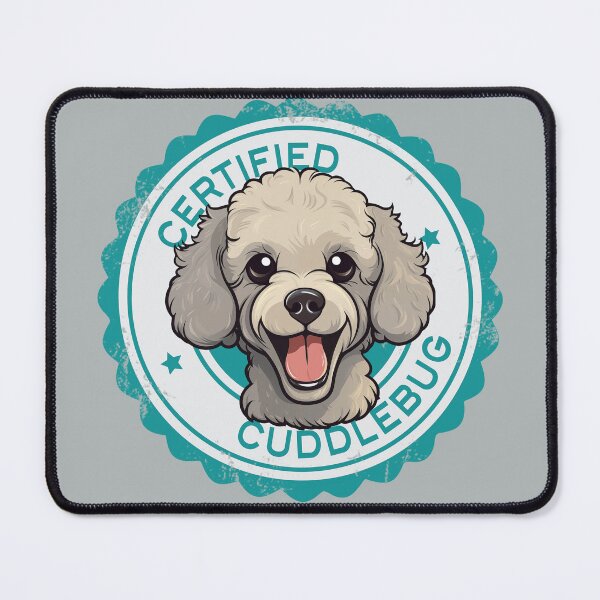 Item preview, Poodle - Cream colored - 'Certified Cuddlebug' designed and sold by wotsthis.