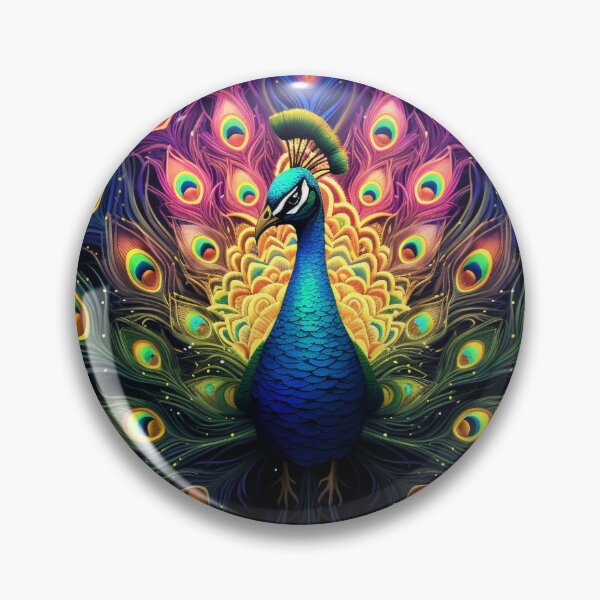 Item preview, Peacock Displaying Neon Art 1 designed and sold by AstroRisq.