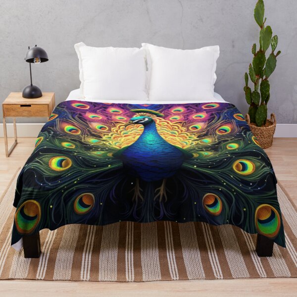 Item preview, Peacock Displaying Neon Art 1 designed and sold by AstroRisq.
