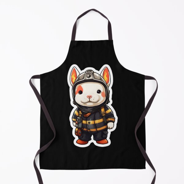 Item preview, Firefighter Bull Terrier designed and sold by CUTEDOGGIEZ.