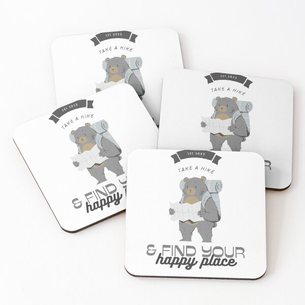 Item preview, Find your happy place camping hiking designed and sold by BreadnButter97.