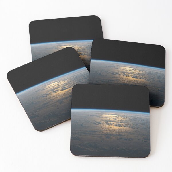 Item preview, STK205118S-The sun's glint beams off a partly cloudy South Pacific. designed and sold by StocktrekImages.