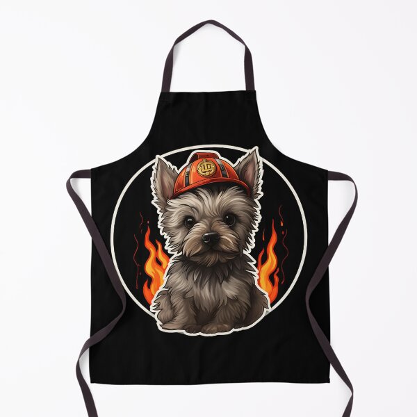 Item preview, Firefighter Cairn Terrier designed and sold by CUTEDOGGIEZ.
