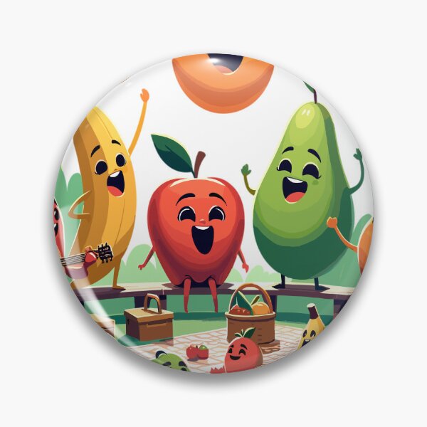 Item preview, Family picnic with animated fruit characters designed and sold by LongIslandDesgn.